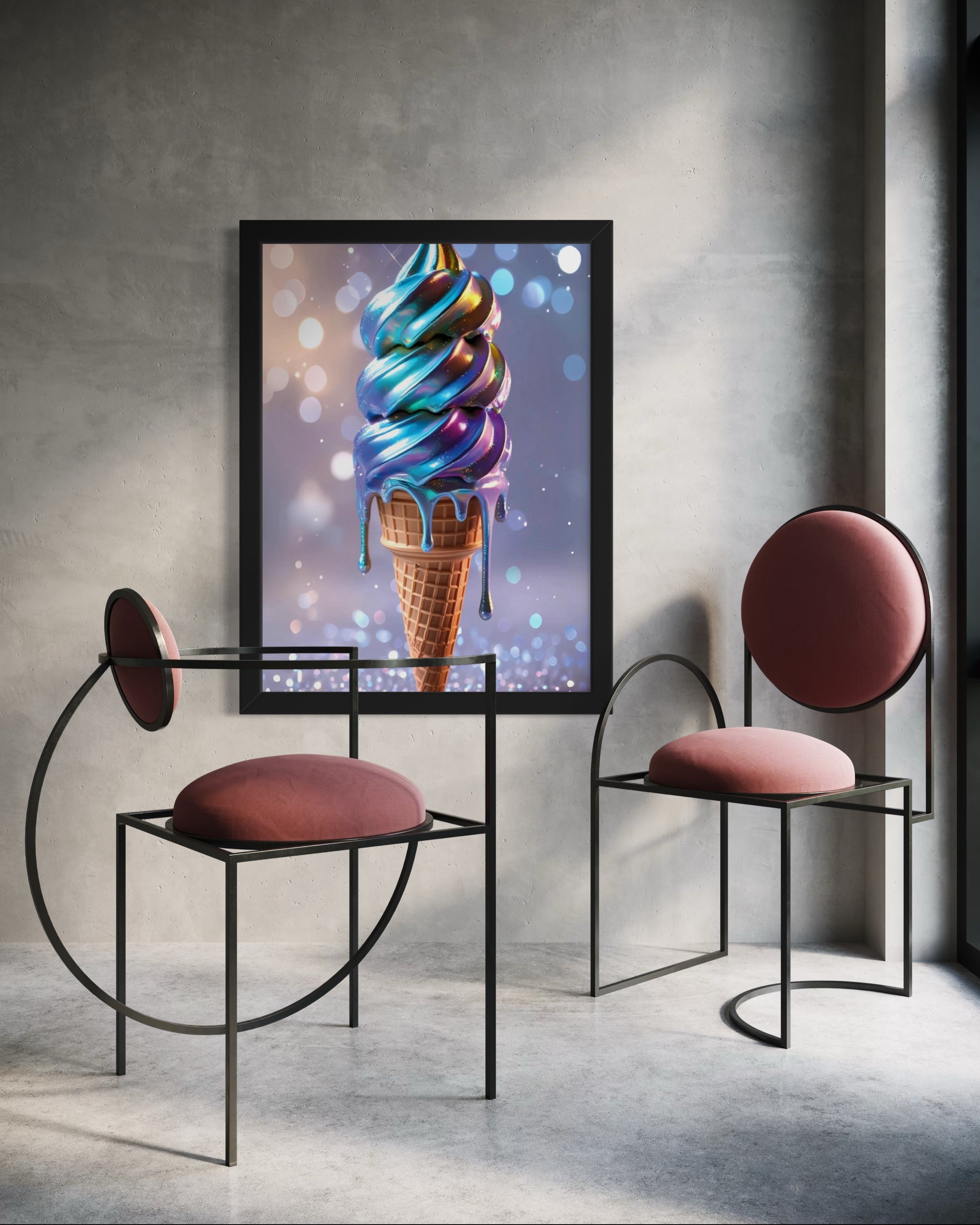 Holographic Melt Museum Print