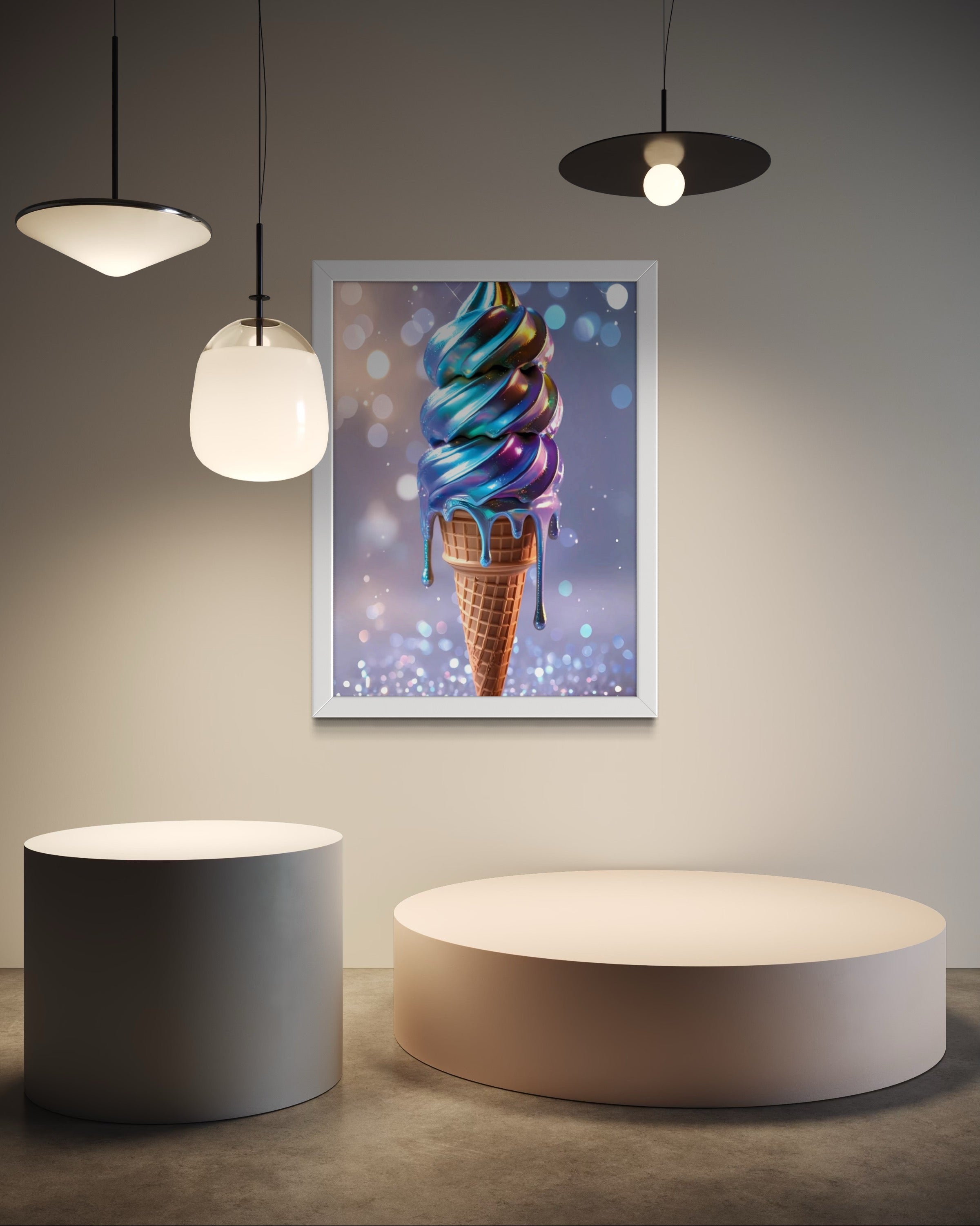 Holographic Melt Museum Print