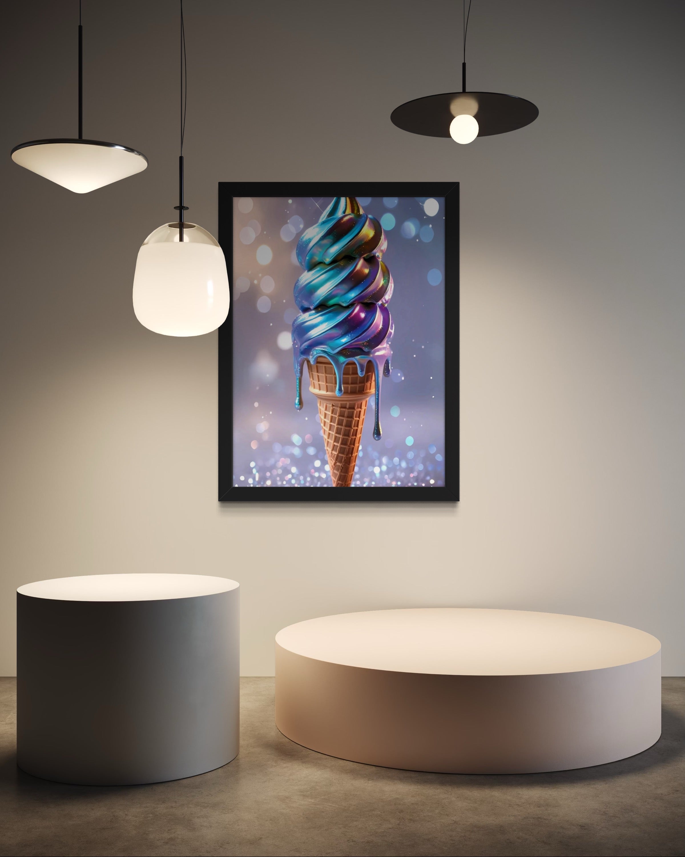 Holographic Melt Museum Print