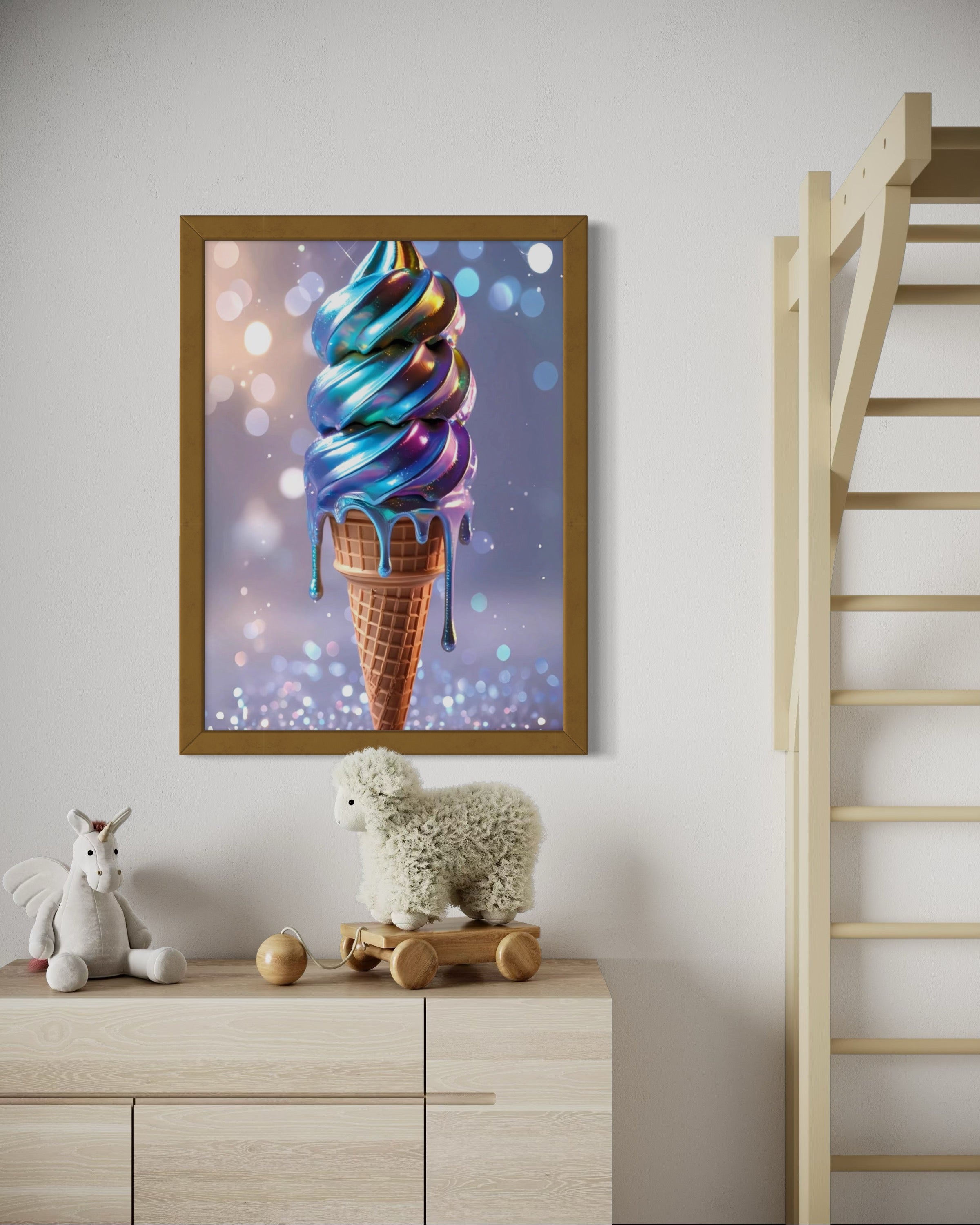 Holographic Melt Museum Print