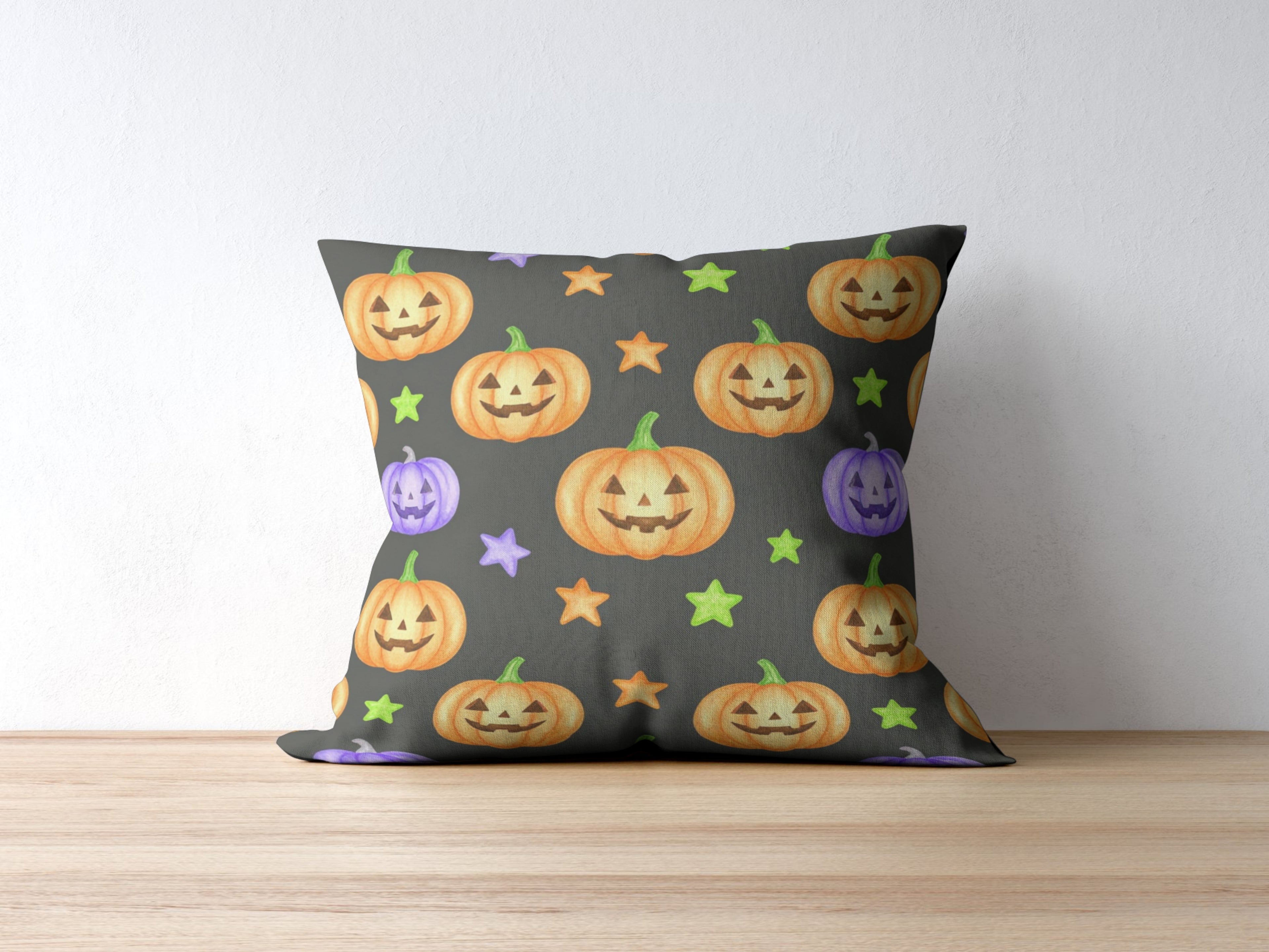 Halloween Jack O Lantern Pattern Pillow Case