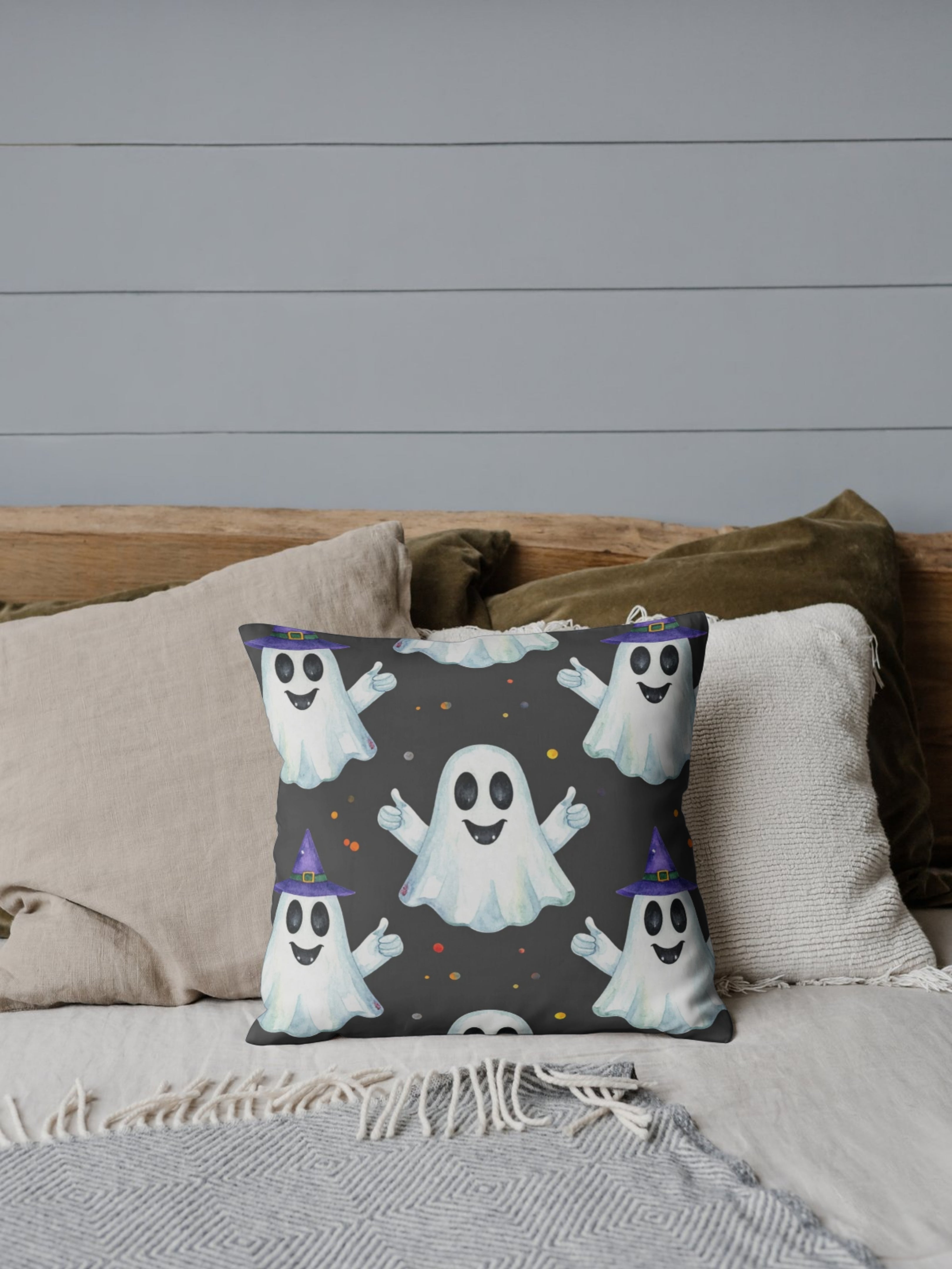 Ghost Witch Pattern Pillow Case