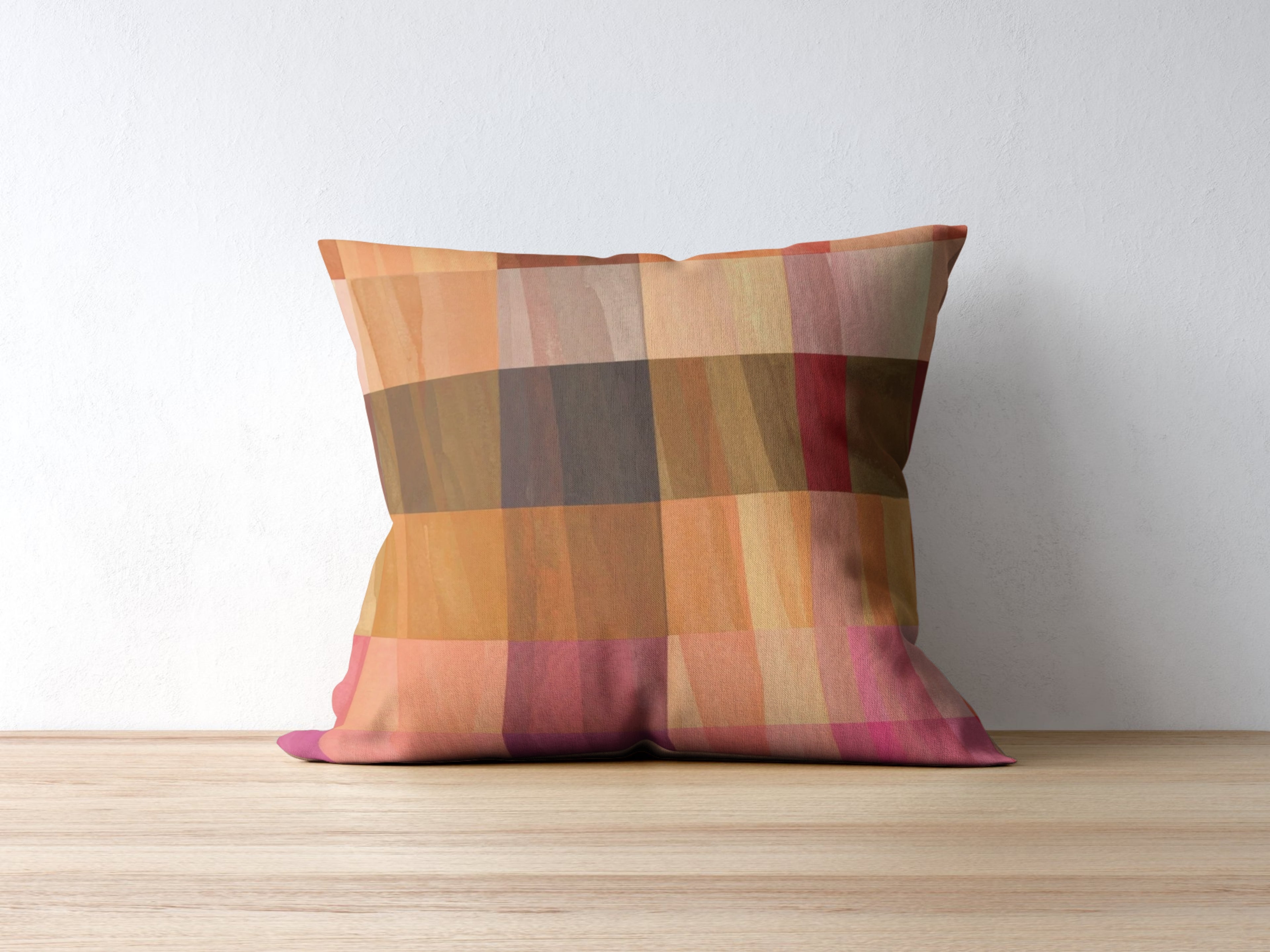 Autumn Plaid Pattern Pillow Case
